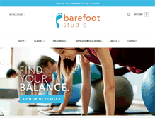 Tablet Screenshot of barefootstudio.co.uk
